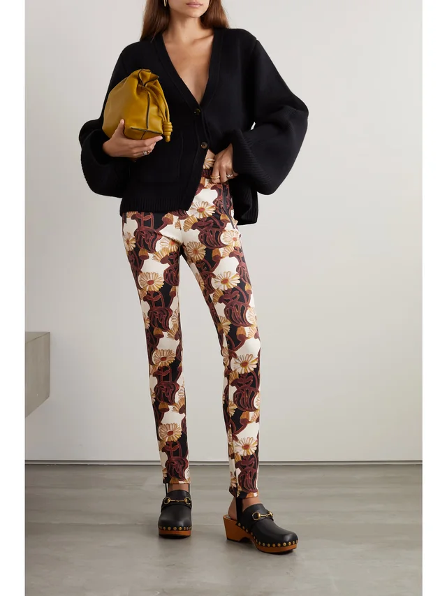 LA DOUBLEJ Sky printed tech-jersey leggings in Brown, photo 2 of 2 from NET-A-PORTER (Canada)