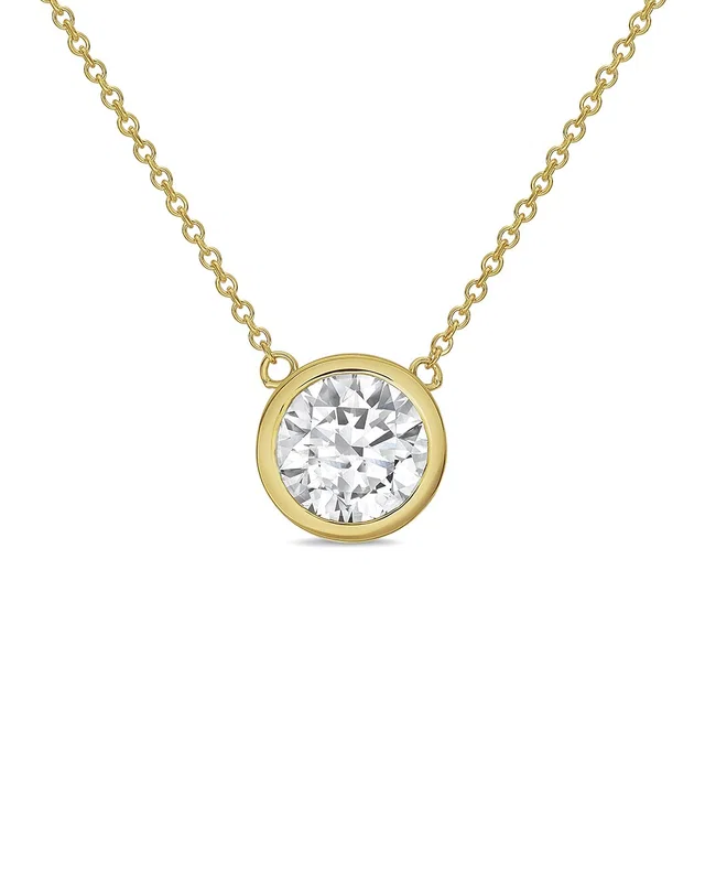 Diana M Lab Grown Diamonds Diana M. 14K 4.00 ct. tw. Lab-Grown Diamond Pendant Necklace, image 1 of 1 from Rue La La