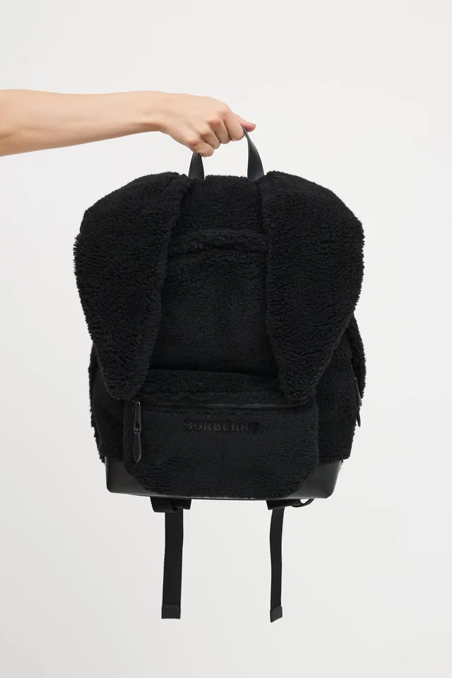 Burberry Fleece Backpack in Leather from VSP Consignment