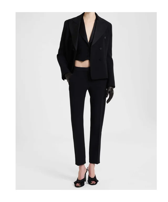 Ermanno Scervino Tailored cady waistcoat with satin lapels, photo 4 of 4 from SENSER