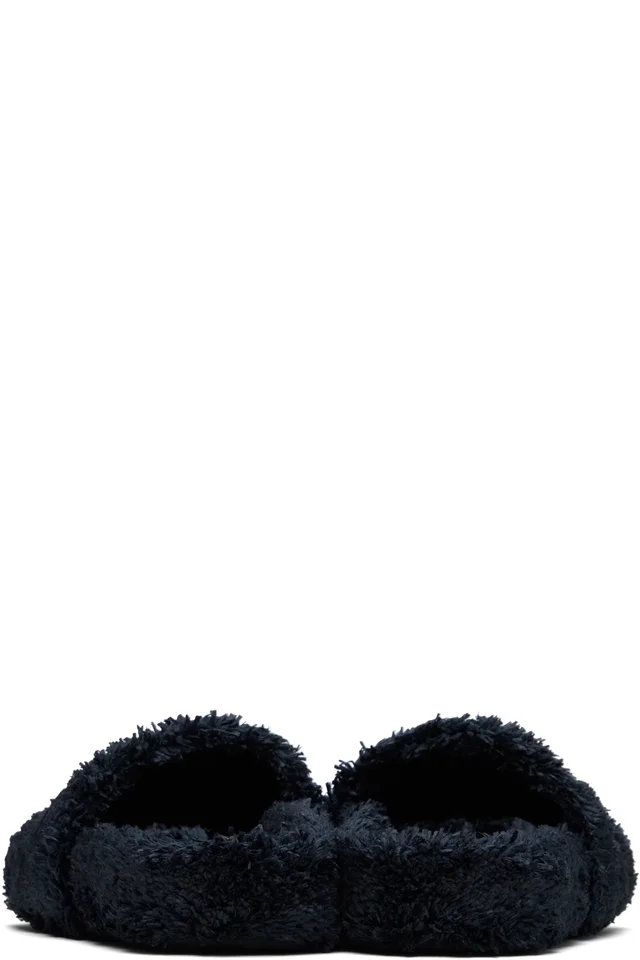 MM6 Maison Margiela Black Spugna Vichy Sandals, photo 2 of 5 from SSENSE