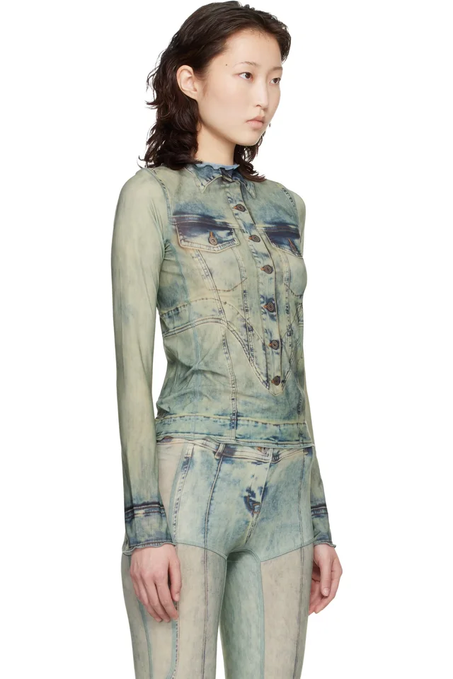 KNWLS Blue Halcyon Top, photo 2 of 4 from SSENSE