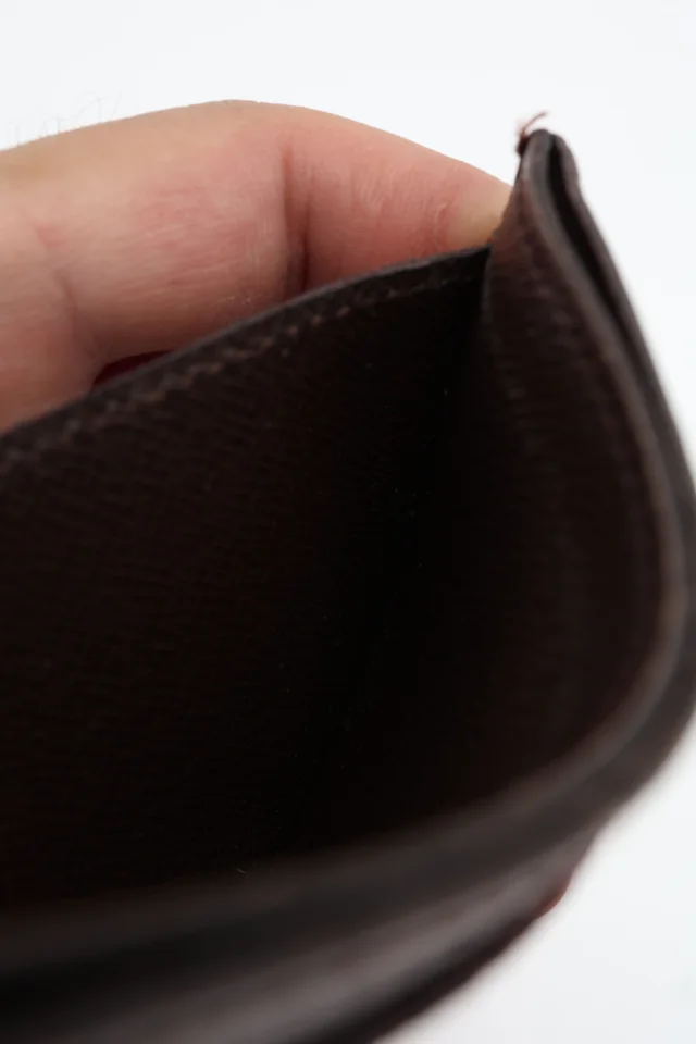 Louis Vuitton Damier Ebene Card Holder in Brown Canvas from A Retro Tale, photo 7 of 9