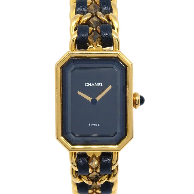 Chanel Premiere Watch Gold #M in Gold Leather from AMORE Vintage Tokyo