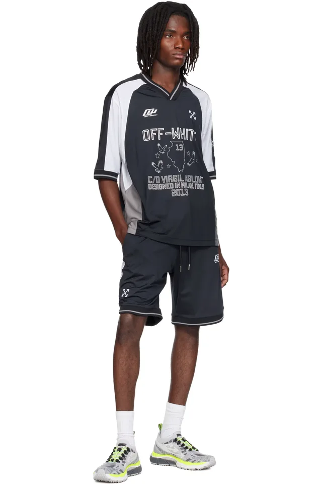 Off-White Black Eagle Team Soccer T-shirt, photo 4 of 4 from SSENSE