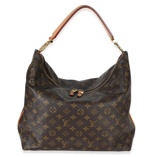 Louis Vuitton Monogram Canvas Sully Mm Brown Handbag in Brown Coated canvas from HEWI