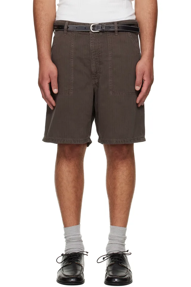 JEANERICA Brown Genua Worker Chino Shorts, image 1 of 1 from SSENSE