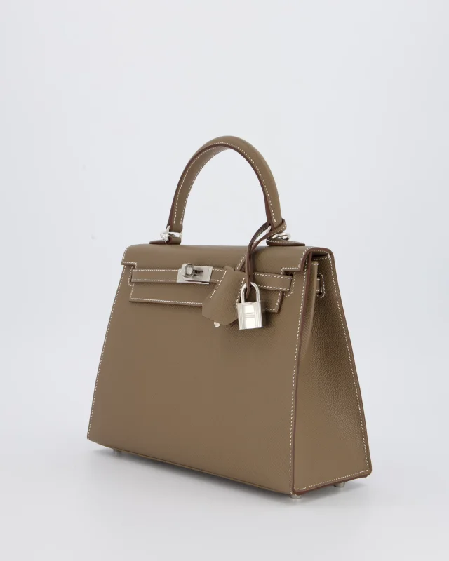 Hermès Kelly 25 Sellier Bag in Taupe Epsom leather from Sellier, photo 8 of 20