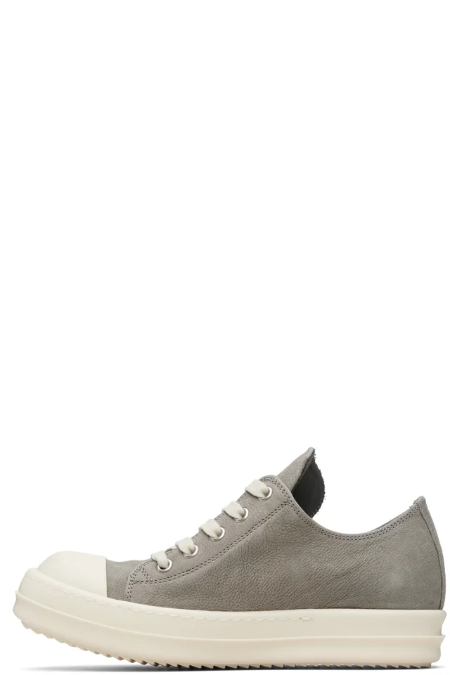 Rick Owens Khaki Temple Extreme Low Sneakers, photo 3 of 5 from SSENSE