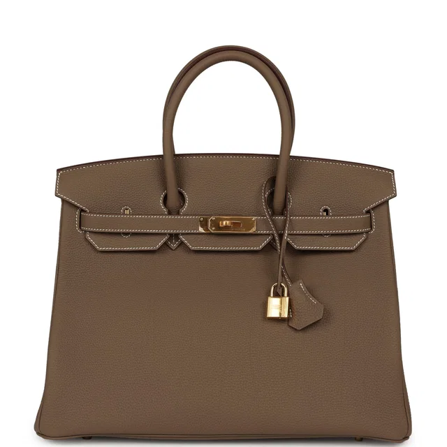 Hermès Birkin 35 Etoupe Togo Gold Hardware in Taupe Togo leather from Madison Avenue Couture