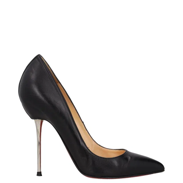 Christian Louboutin Black Leather Lipsinka Pumps in Black Leather from HEWI