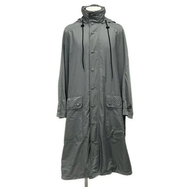 Balenciaga Coat 34 Gray Long Sleeve Autumn in Grey Nylon from The Reluxe