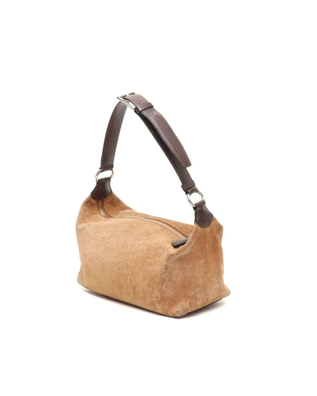 Celine Suede Macadam Shoulder Bag in Suede from A Retro Tale, photo 2 of 12