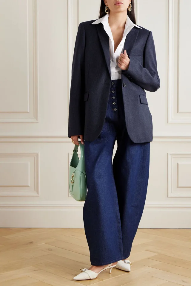 Stella McCartney Wool Blazer in Navy, photo 2 of 5 from THE OUTNET
