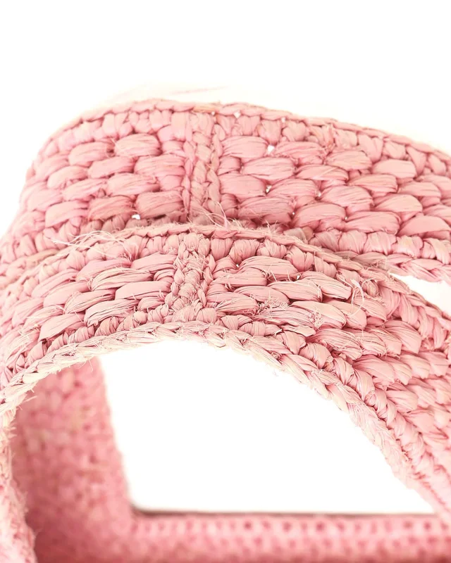 Loewe Mini Raffia Font Tote Bag in Raffia from A Retro Tale, photo 6 of 9