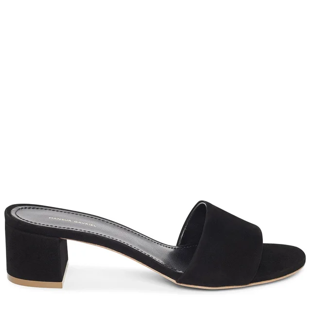 Mansur Gavriel Single Strap Sandal 40 Suede, Black from Cultstatus, photo 1 of 1