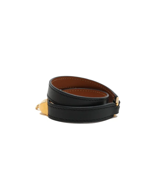 Hermès Rivale Double Tour Bracelet in Leather from A Retro Tale, photo 3 of 7