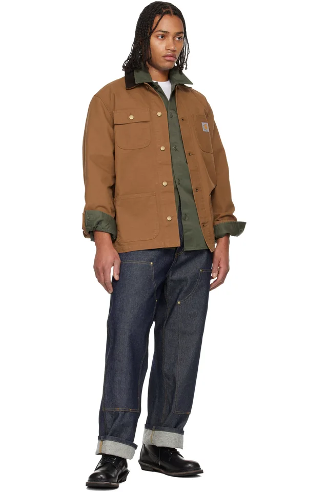 Carhartt Work In Progress Tan Michigan Jacket, photo 4 of 4 from SSENSE