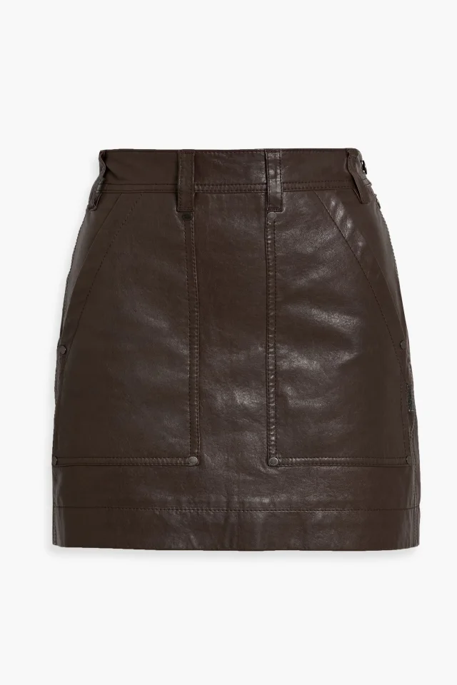 Leather Mini Skirt
