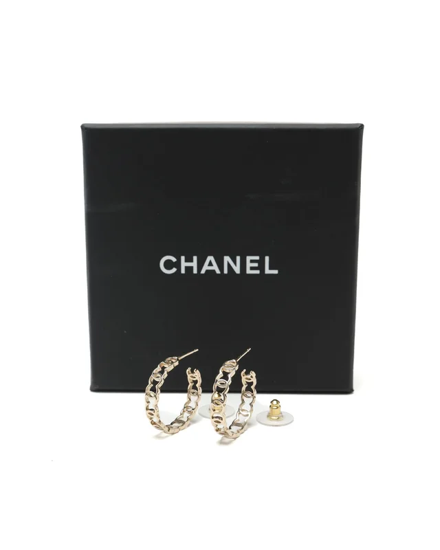 Chanel Coco Mark Hoops Earrings from A Retro Tale, photo 2 of 4
