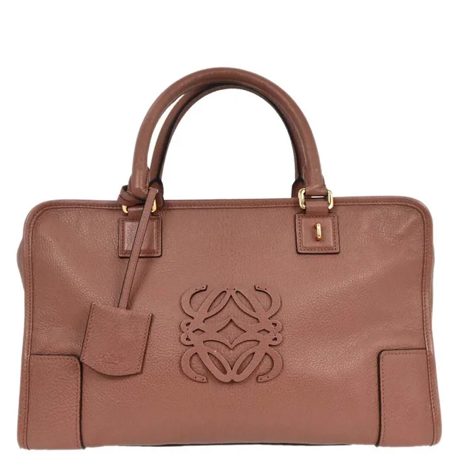 Loewe Fig Pink Amazona 36 Handbag in Pink Leather from AMORE Vintage Tokyo