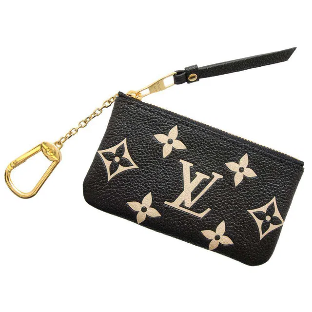 Louis Vuitton Pochette Cles Noir/BeigeM80885 Monogram Empreinte Leather in Black Leather from GALLERY RARE