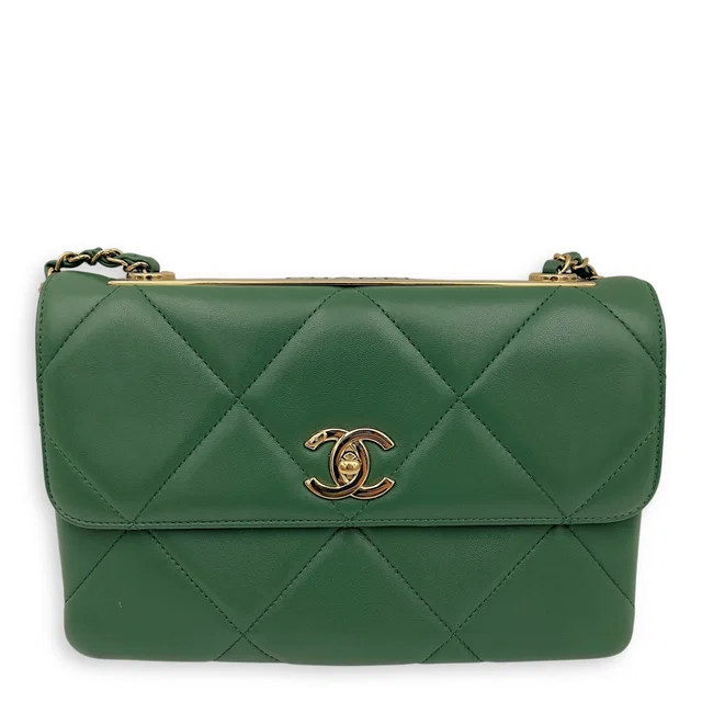 Chanel Trendy CC Black Top Handle Bag in Black Calfskin from Luxury Promise