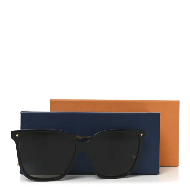 LV First Square Sunglasses Z1708E Black in Black Coated canvas from FASHIONPHILE, photo 7 of 7