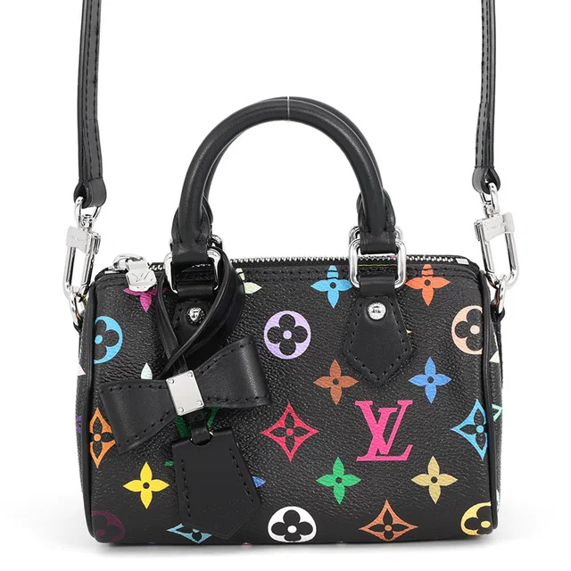 Louis Vuitton X TM Nano Speedy Noir/MulticolorM13406 Monogram・Multicolor Size Nano in Black from GALLERY RARE