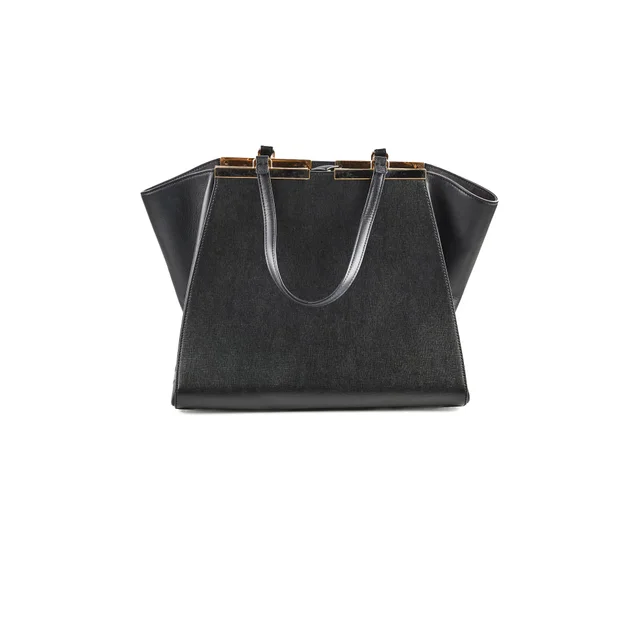 Fendi 3 Jours Tote Black in Black Leather from The Purse Affair