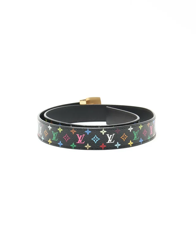 Louis Vuitton Murakami Leather Belt, Size 85 in Leather from A Retro Tale, photo 3 of 6