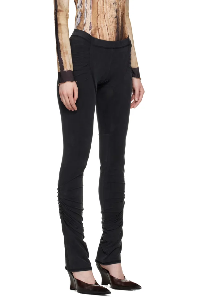 KNWLS Black Leia Trousers, photo 2 of 4 from SSENSE