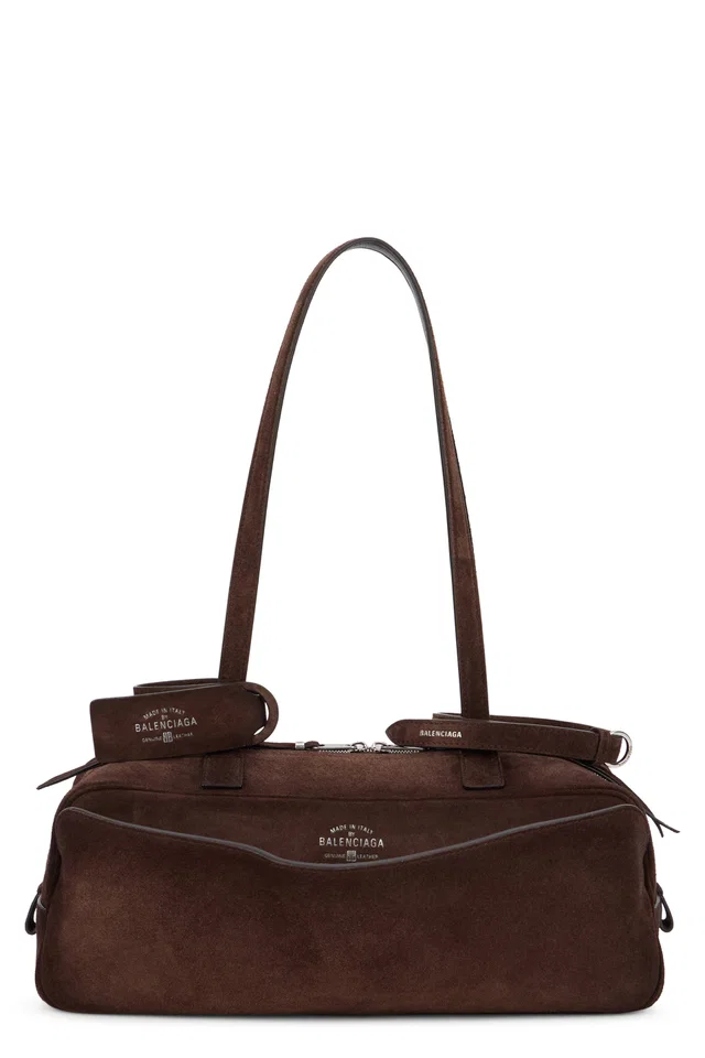 Balenciaga Carrie Shoulder Bag — Brown Calfskin in Brown Calfskin from HEWI