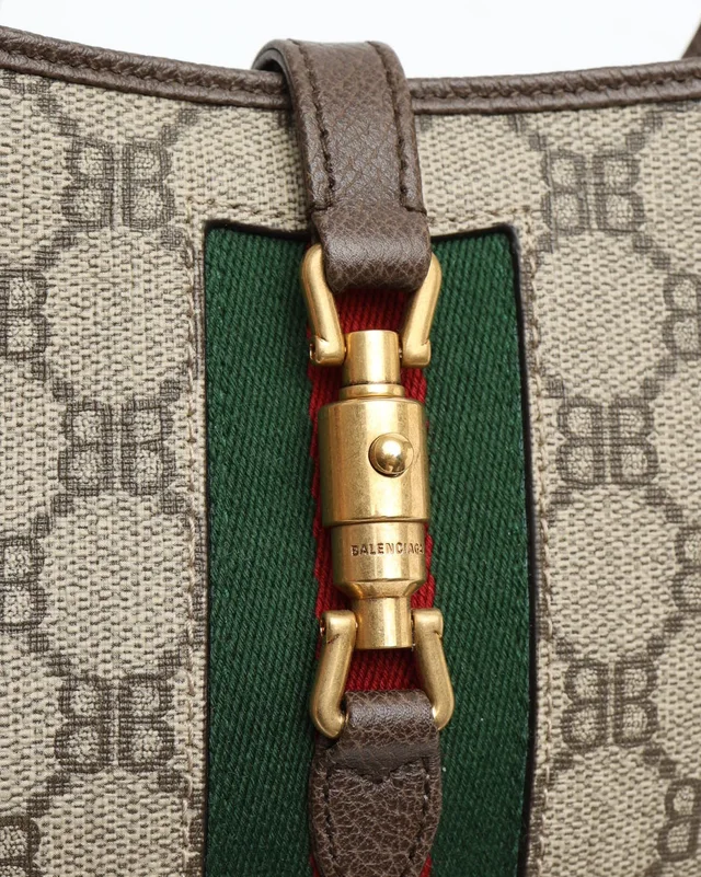 Gucci x Balenciaga The Hacker Project Mini Jackie Shoulder Bag in Coated canvas from A Retro Tale, photo 6 of 8