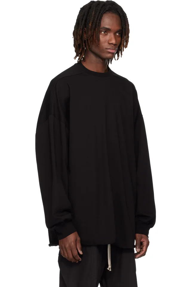 Rick Owens Black Temple Heavy Tommy T-shirt, photo 2 of 4 from SSENSE