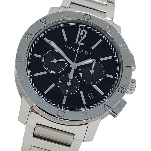 Bvlgari Men's Watch, Brand: Chronograph Automatic At Stainless Steel... in gold from Poshmark, photo 1 of 1