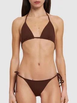 Éterne Side-tie bikini bottoms in 80% Nylon, 20% Spandex, photo 2 of 5 from LUISAVIAROMA