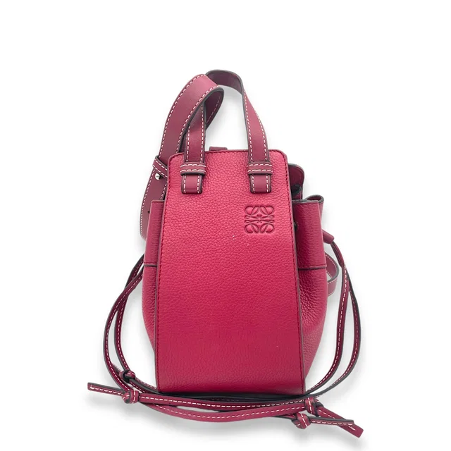 Loewe Hammock Mini Red Top Handle Bag in Red Calfskin from Luxury Promise