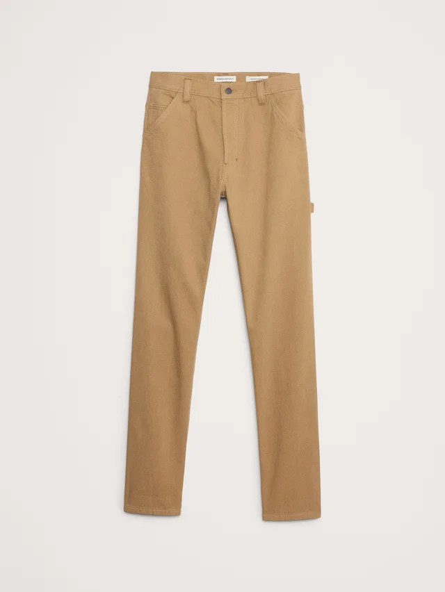 Banana Republic Straight Selvedge Utility Jean in Sand Beige, photo 4 of 4 from Banana Republic (US)