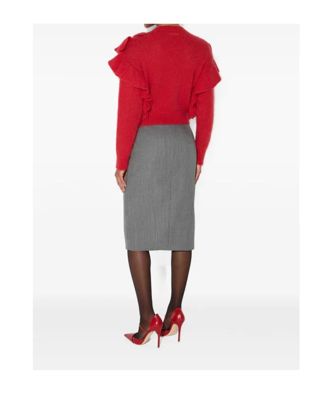 Elisabetta Franchi knit pullover with ruffles, photo 4 of 5 from SENSER