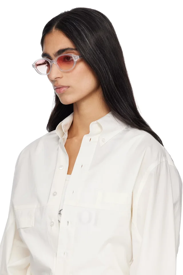 MM6 Maison Margiela White 2 Sunglasses, photo 4 of 4 from SSENSE