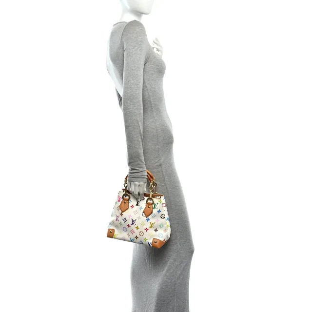 Louis Vuitton Monogram Multicolor Audra White in White Coated canvas from FASHIONPHILE, photo 2 of 9