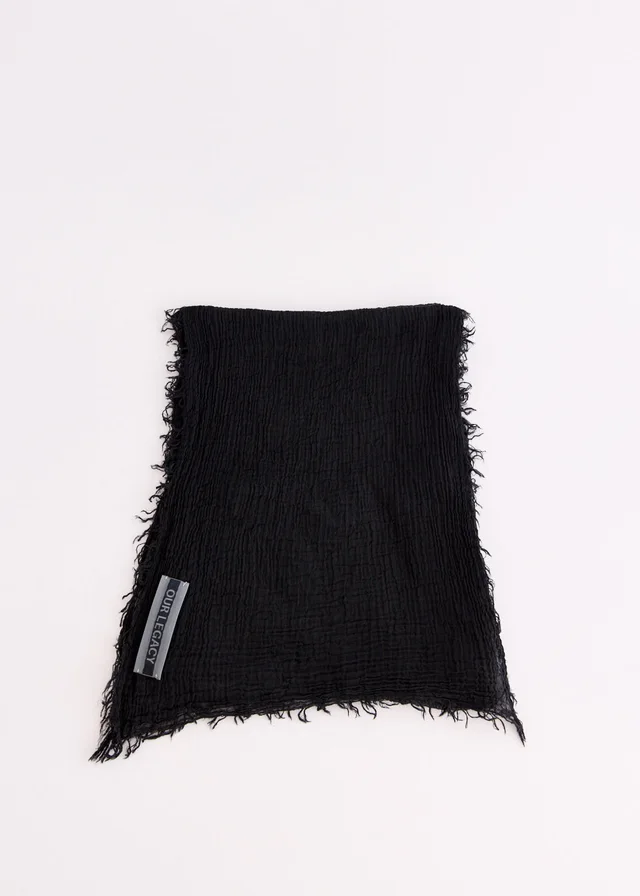 Our Legacy Cottage Scarf in Black from Incu, photo 1 of 1