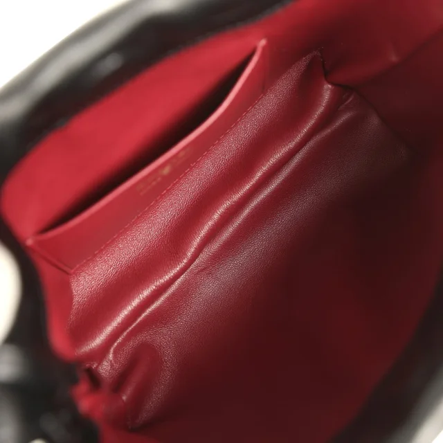Chanel CC Drawstring Clutch in Black Lambskin from Madison Avenue Couture, photo 9 of 10