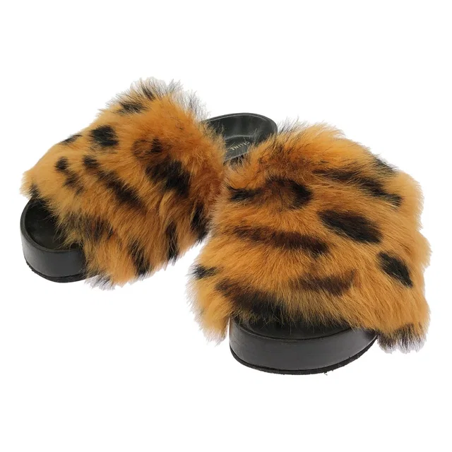 Celine By Phoebe Philo Fur Sandals Brown in Brown from The Reluxe