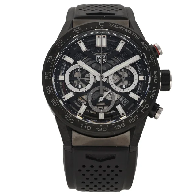 TAG Heuer Carrera CBG2016 43mm Carbon Watch from H&T