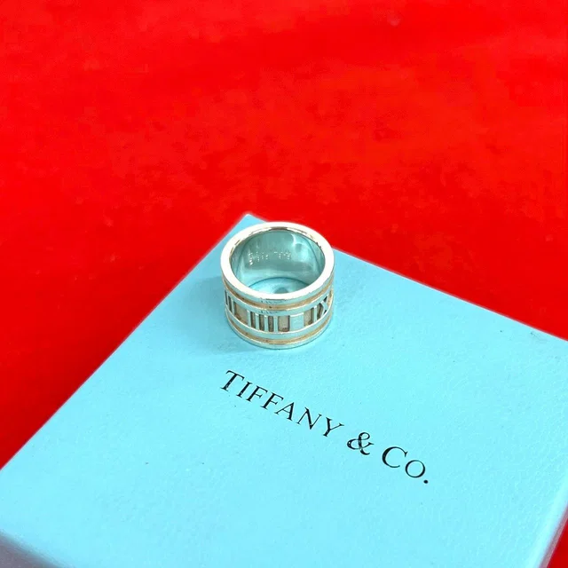 Tiffany & Co. Vintage Atlas Wide Ring 925 Sterling Silver in Silver from The Reluxe