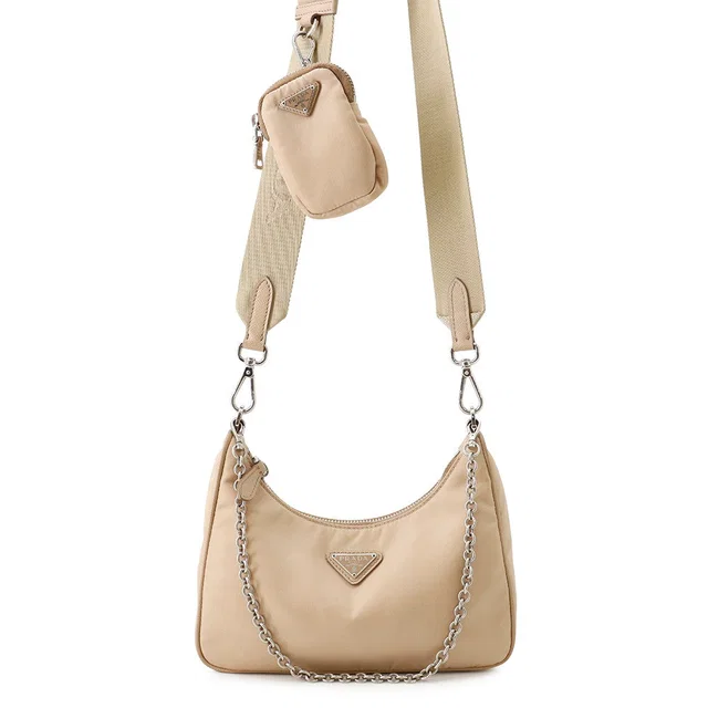 Prada Re-Edition 2005 2WAYBag Beige1BH204 Nylon in Nylon from GALLERY RARE
