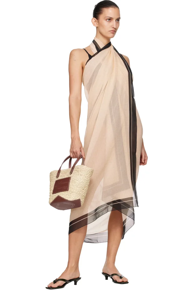 Lanvin Beige Catch Tote, photo 4 of 4 from SSENSE