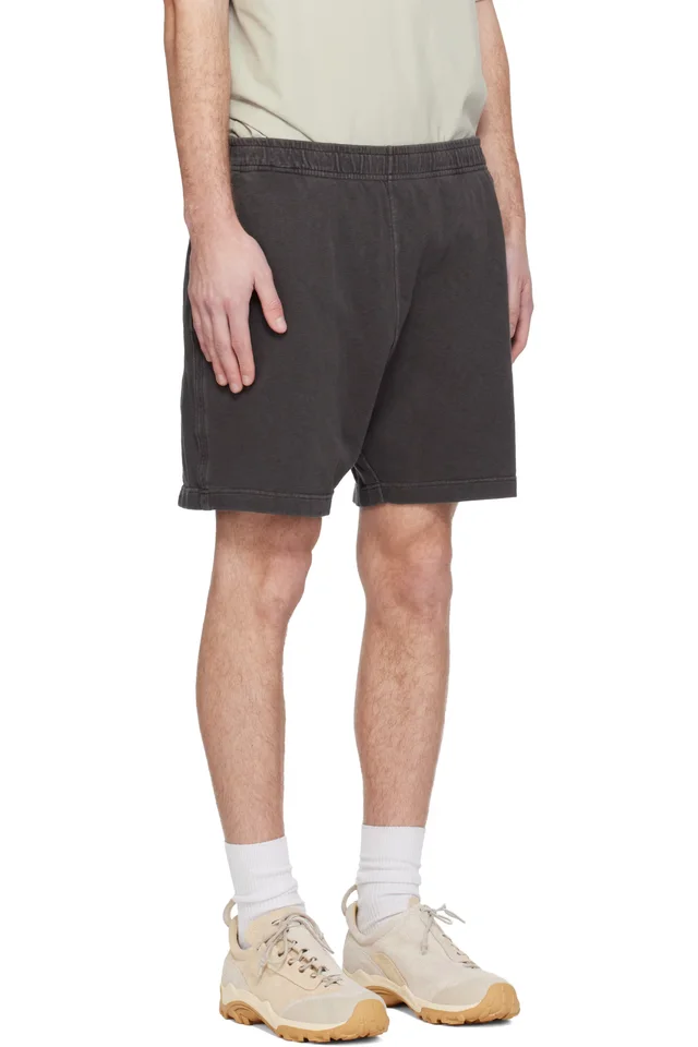Stone Island Gray 6200014 Malfilé Fleece Old Effect Shorts, photo 2 of 3 from SSENSE